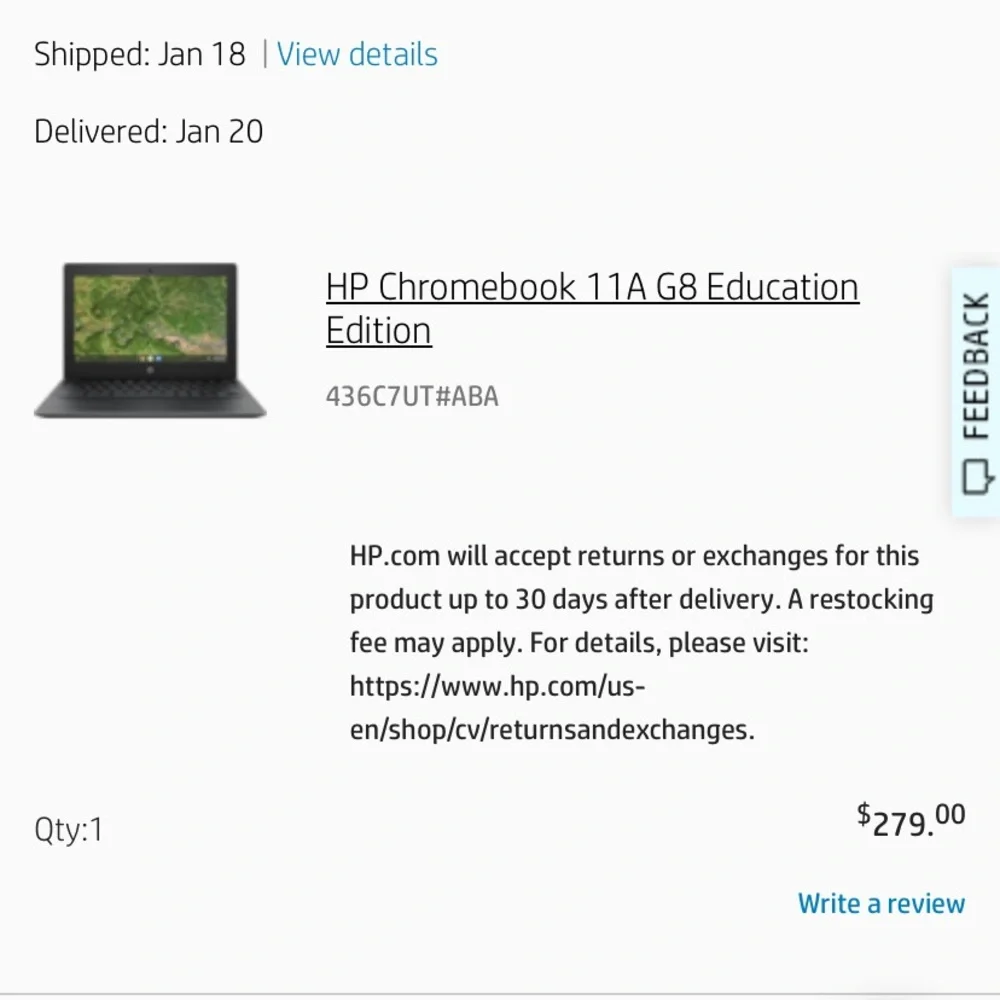 HP Chromebook Education Edition